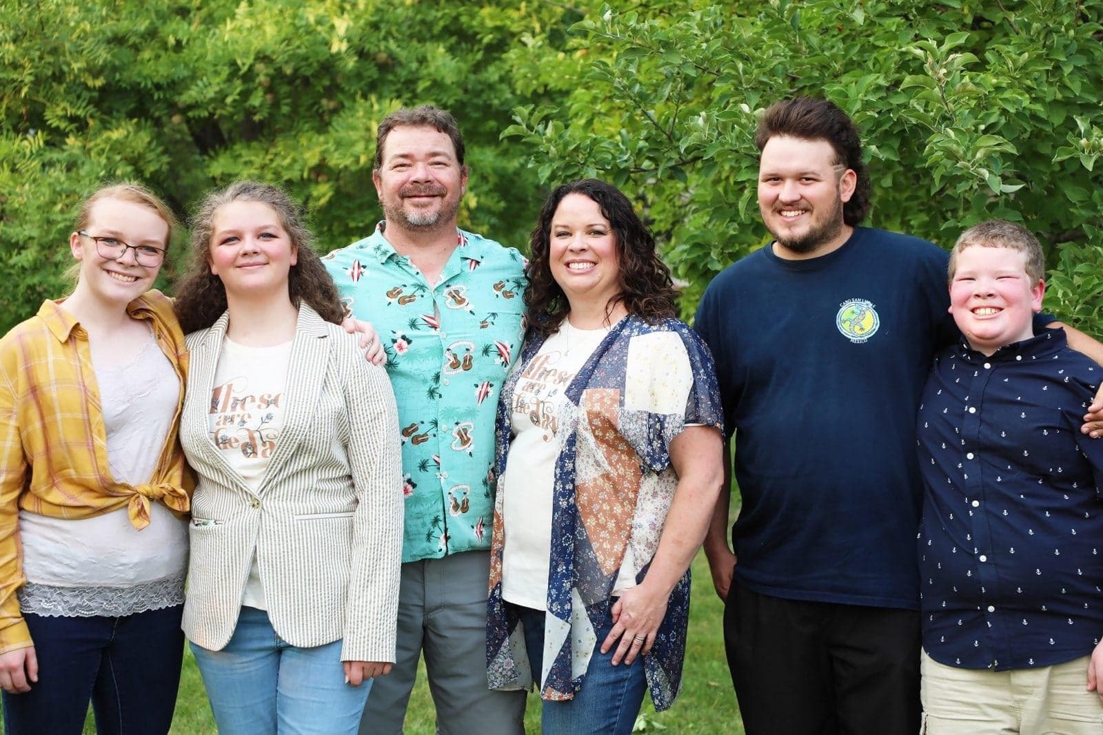 Clayton Barrows with his family